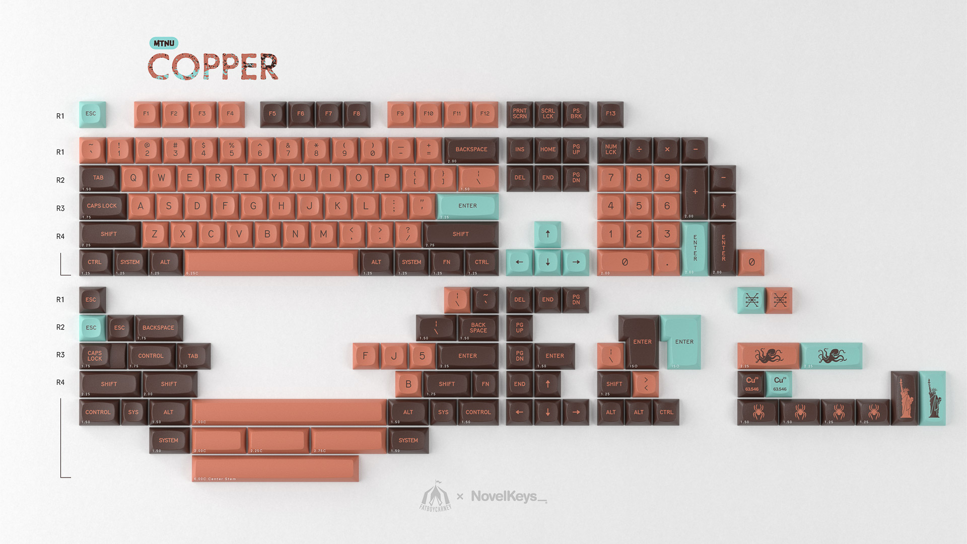 GMK MTNU Copper R2 | Premium Copper-Inspired Keycap Set